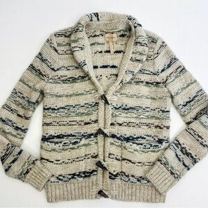 Wilfred Aritzia soft alpaca and wool toggle front cardigan sweater